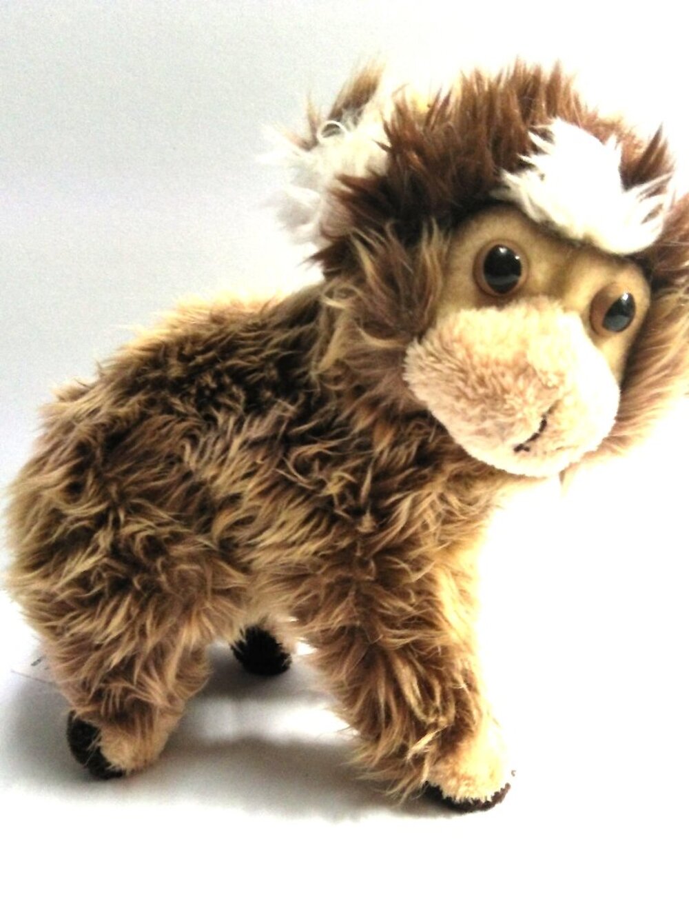 Aurora Marmoset Monkey Shaggy Brown 6" High Stuffed Plush Animal Jungle Toy 2015